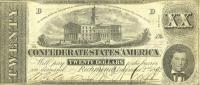 Gallery image for Confederate States of America p53a: 20 Dollars